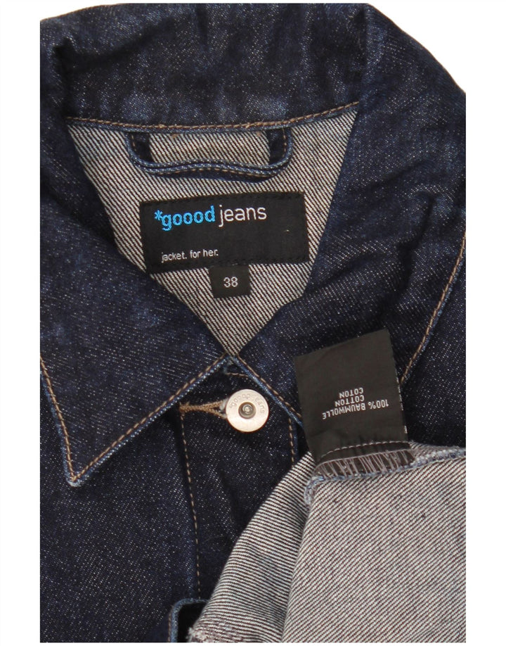 VINTAGE Ženska traper jakna EU 38 srednje tamnoplavi pamuk