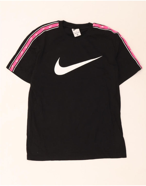 Nike muška majica kratkih rukava s grafičkim motivima srednje crne boje, pamuk