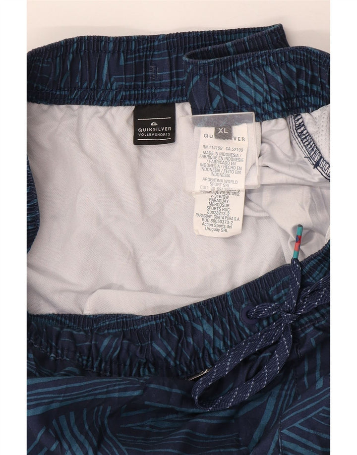 Quiksilver muške kratke hlače za kupanje XL tamnoplavi geometrijski poliester