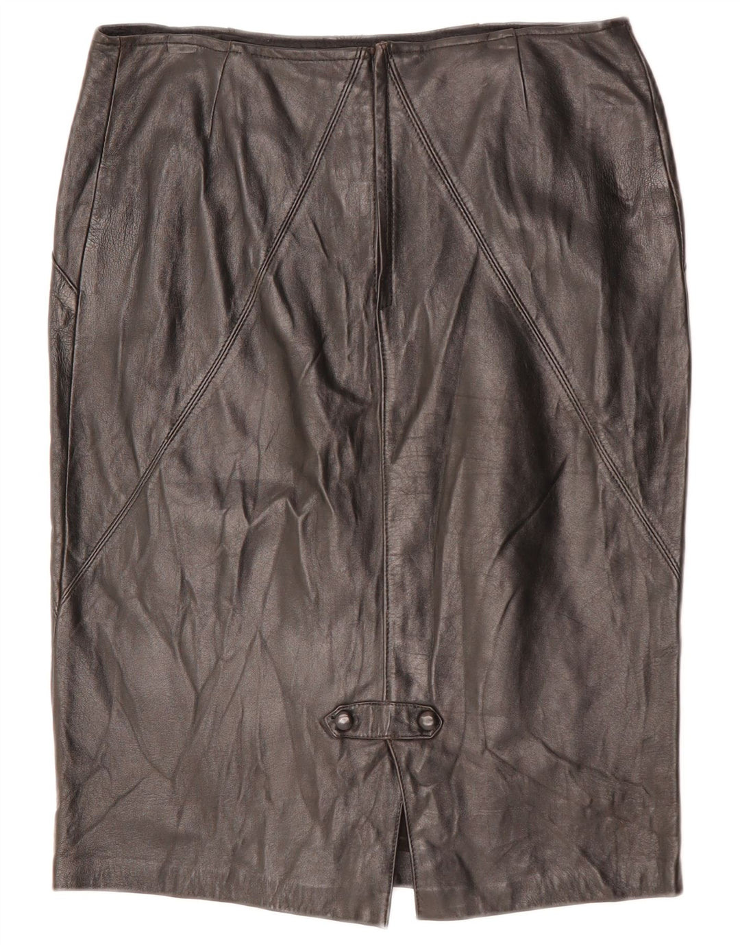 VINTAGE ženska kožna suknja W32 velika crna