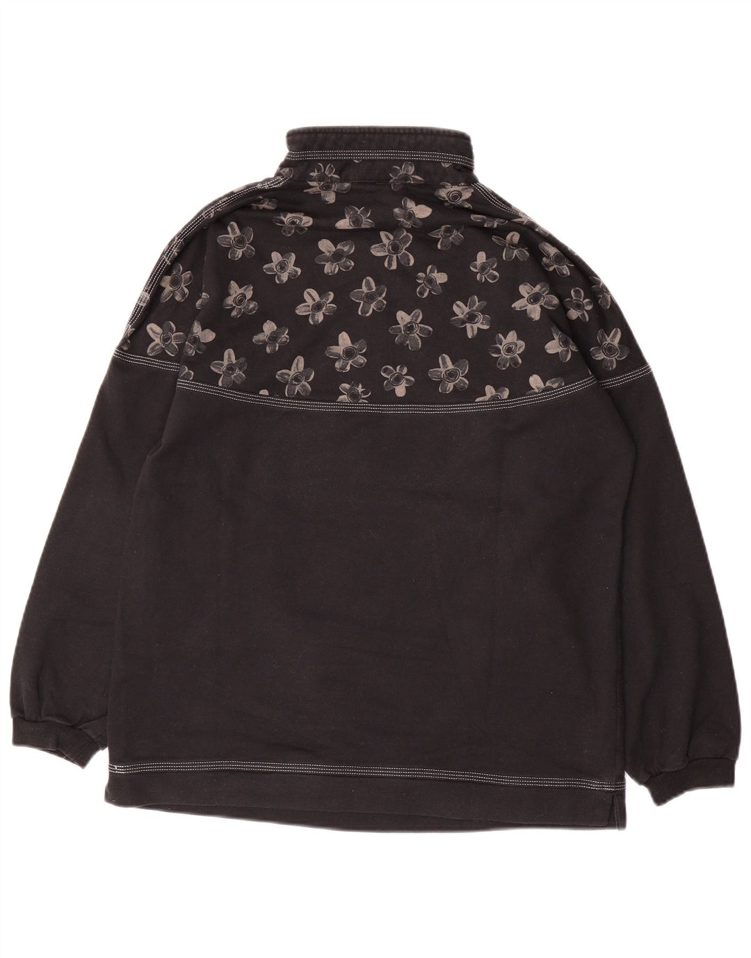 AUSTRALIAN L'ALPINA Ženski džemper IT 46 Veliki crni cvjetni