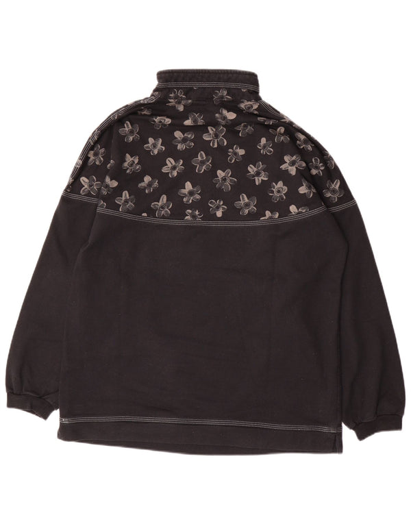 AUSTRALIAN L'ALPINA Ženski džemper IT 46 Veliki crni cvjetni