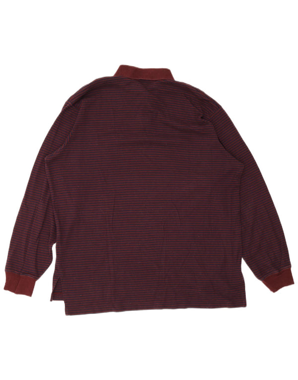 POLO RALPH LAUREN Velika muška polo majica dugih rukava na tamnoplave pruge