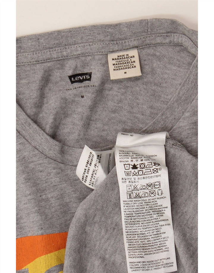 LEVI'S muška majica kratkih rukava s grafičkim motivima, srednje sivi flekasti pamuk