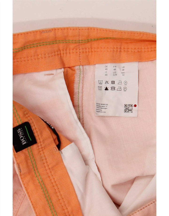 Hugo Boss Muške Chino kratke hlače IT 48 Srednje W32 Narančasti pamuk
