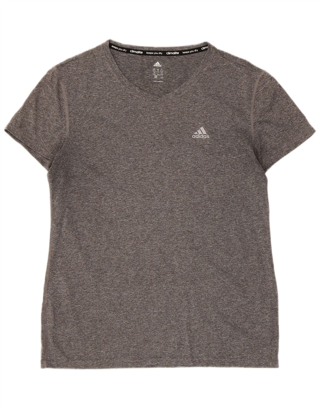 Adidas ženska majica kratkih rukava Climalite UK 12/14 srednje siva