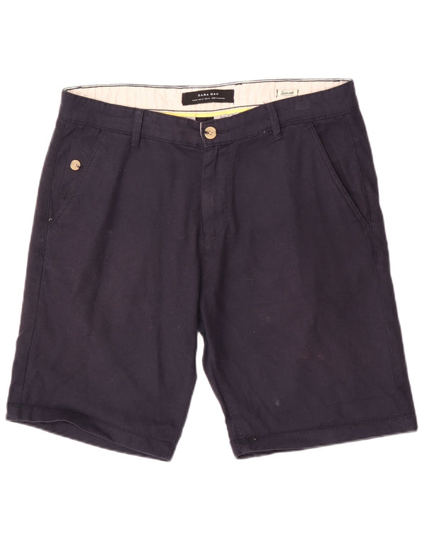 Zara Mens Sunset Chino kratke hlače EU 40 Medium W31 tamnoplava