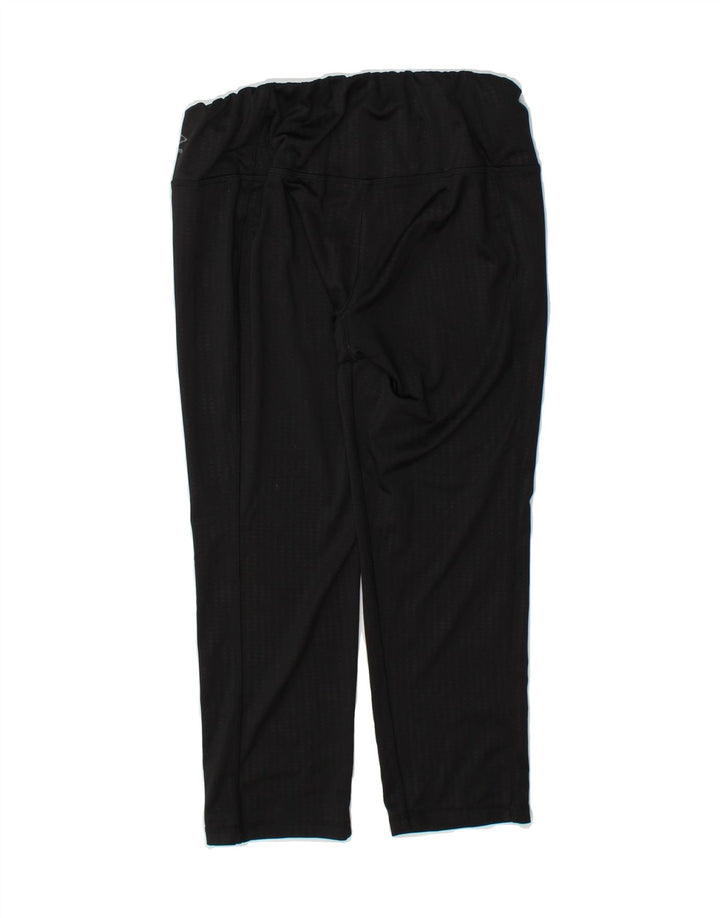 UMBRO Womens Capri Leggings UK 14 Medium  Black Polyester Vintage Umbro and Second-Hand Umbro from Messina Hembry 