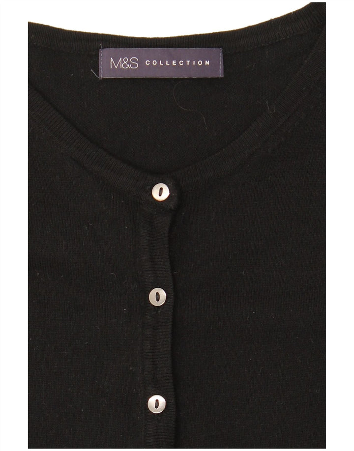 Marks & Spencer ženski kardigan pulover UK 10 Small Black