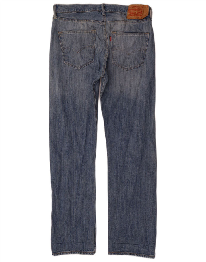 Levi's muške 501 ravne traperice W32 L32 plavi pamuk
