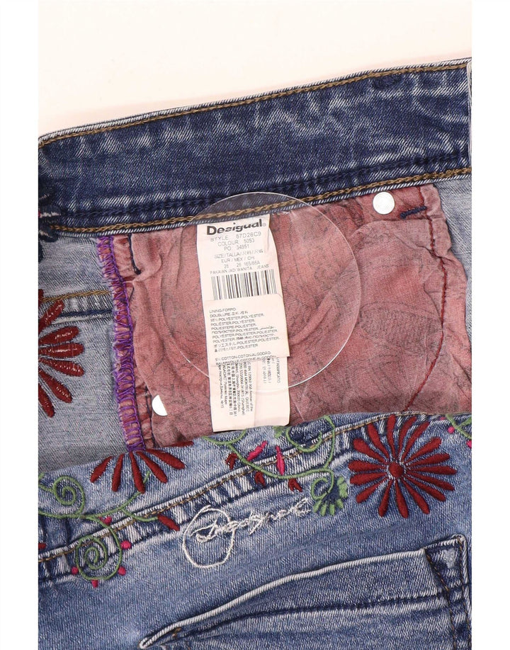 Desigual ženske uske traperice W26 L29 plavi poliester