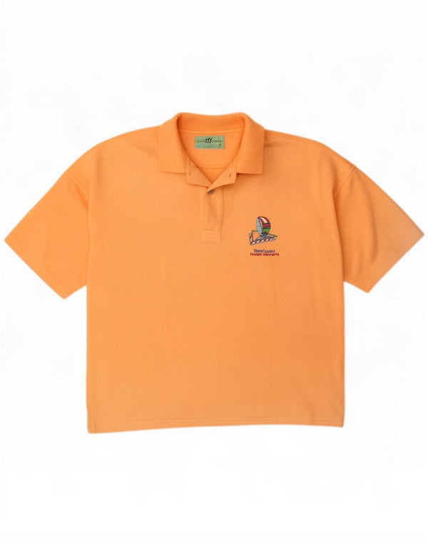 Henry Cottons Muška polo majica Large Orange Cotton