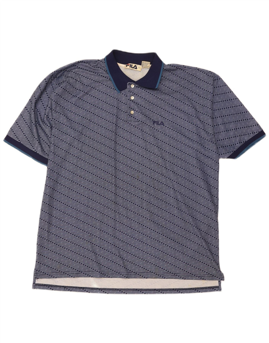 Fila muška polo majica XL tamnoplavi poliester na pruge