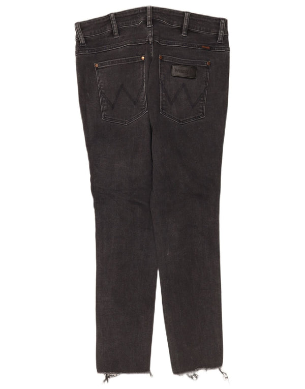 Ženske skraćene traperice Wrangler W32 L25 crni pamuk