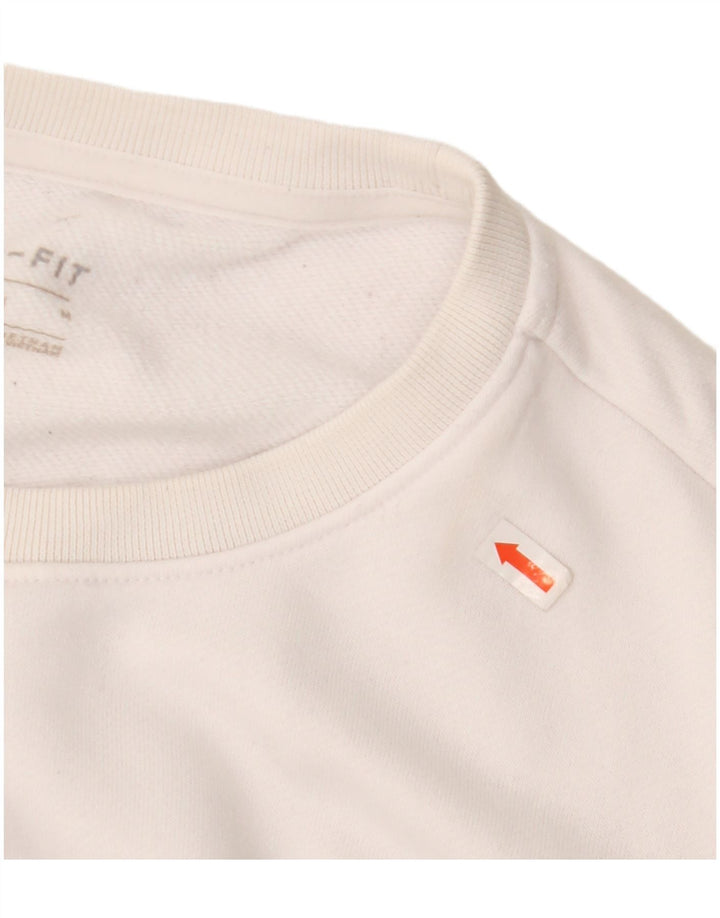 Ženska majica Nike Graphic Sweatshirt UK 14 srednji bijeli poliester
