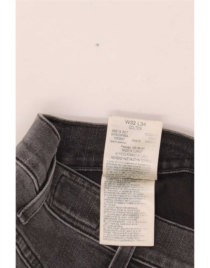 Wrangler muške Colton uske traperice W32 L34 sivi pamuk