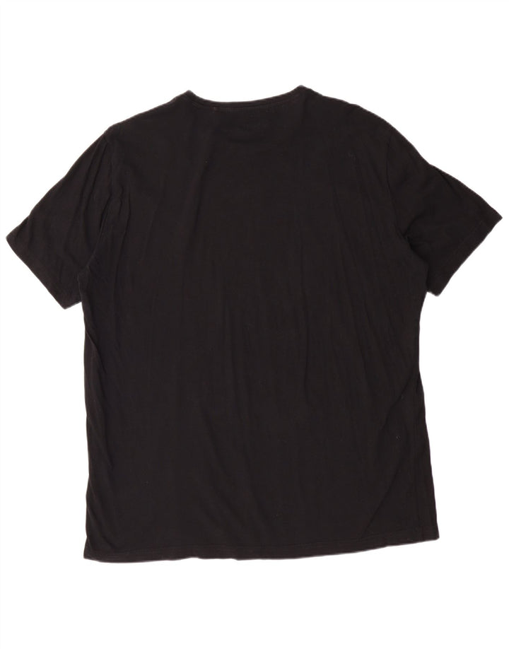 MUSTANG Muška majica s grafičkim motivima XL crni pamuk