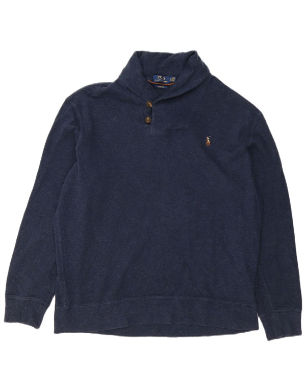 Polo Ralph Lauren muški džemper sa šalom i ovratnikom XL tamnoplavi pamuk