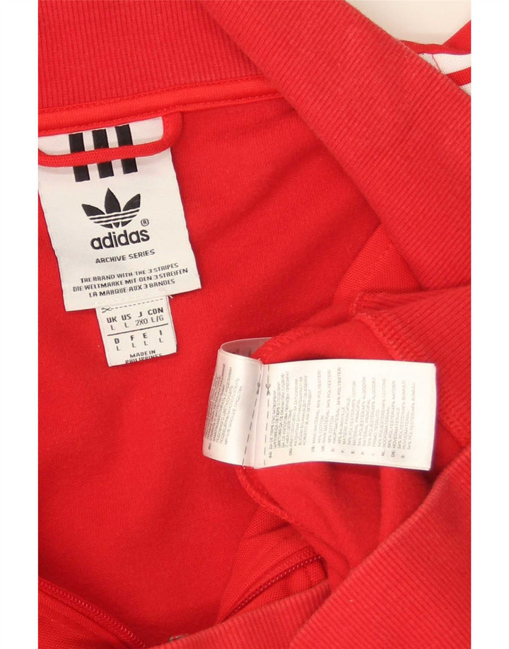 Adidas muška gornja jakna od trenirke, veliki crveni poliester