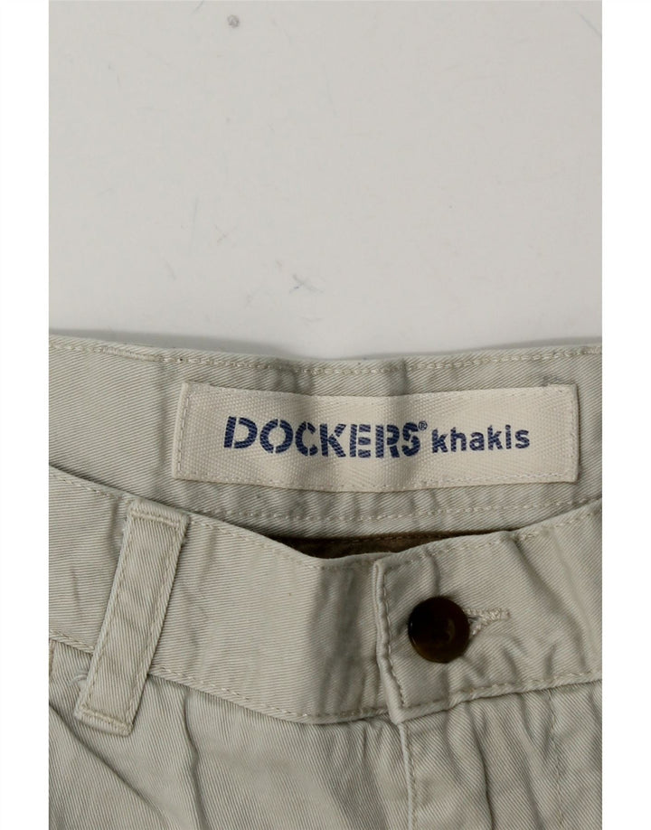 DOCKERS Muške kratke chino hlače kaki boje W34, veliki plavi pamuk