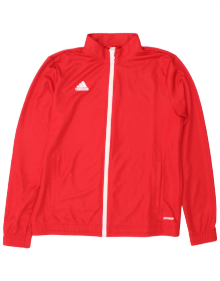 Adidas ženska gornja jakna trenirke UK 16/18 veliki crveni poliester