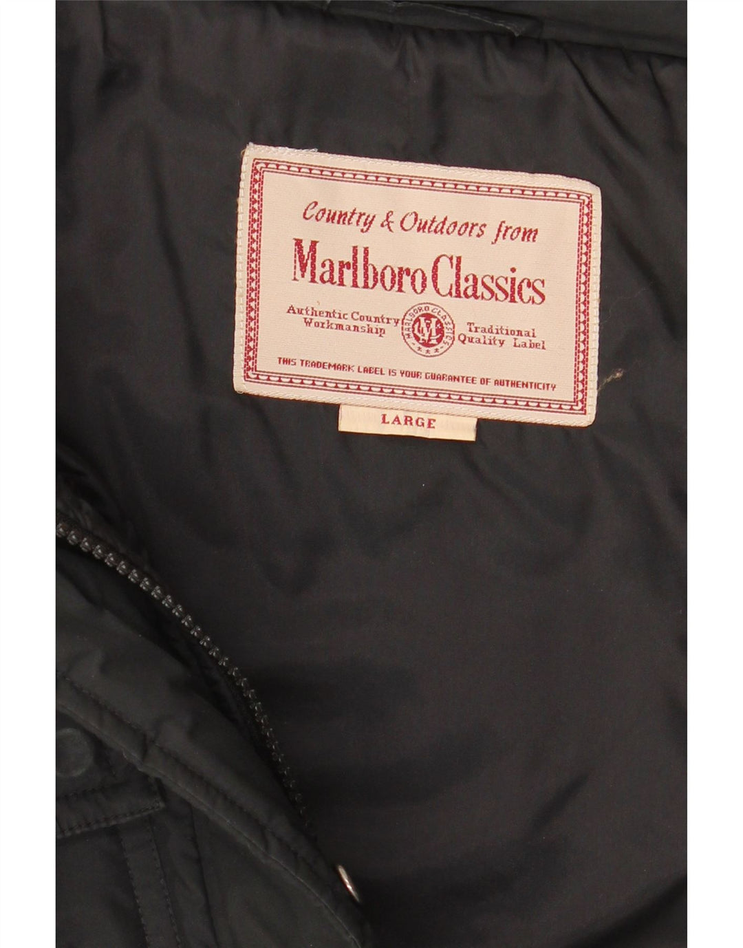 Marlboro Classics muška podstavljena jakna UK 40 velika crna