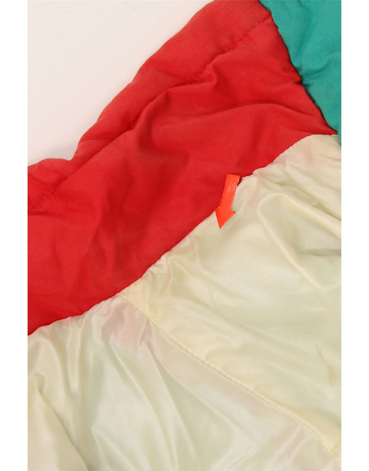 Vintage ženska podstavljena jakna s kapuljačom IT 42 srednje raznobojne boje