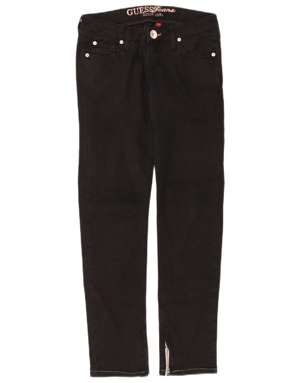 GUESS Ženske uske traperice W26 L28 crni pamuk