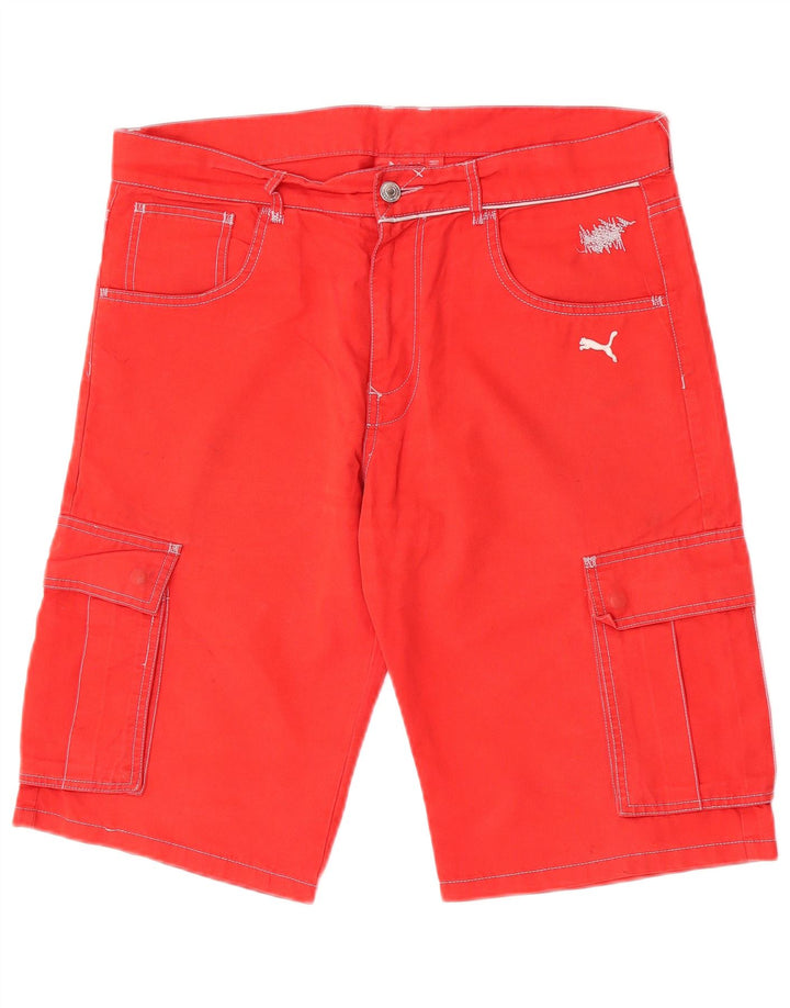 Puma muške kargo kratke hlače W34 Large Red Cotton