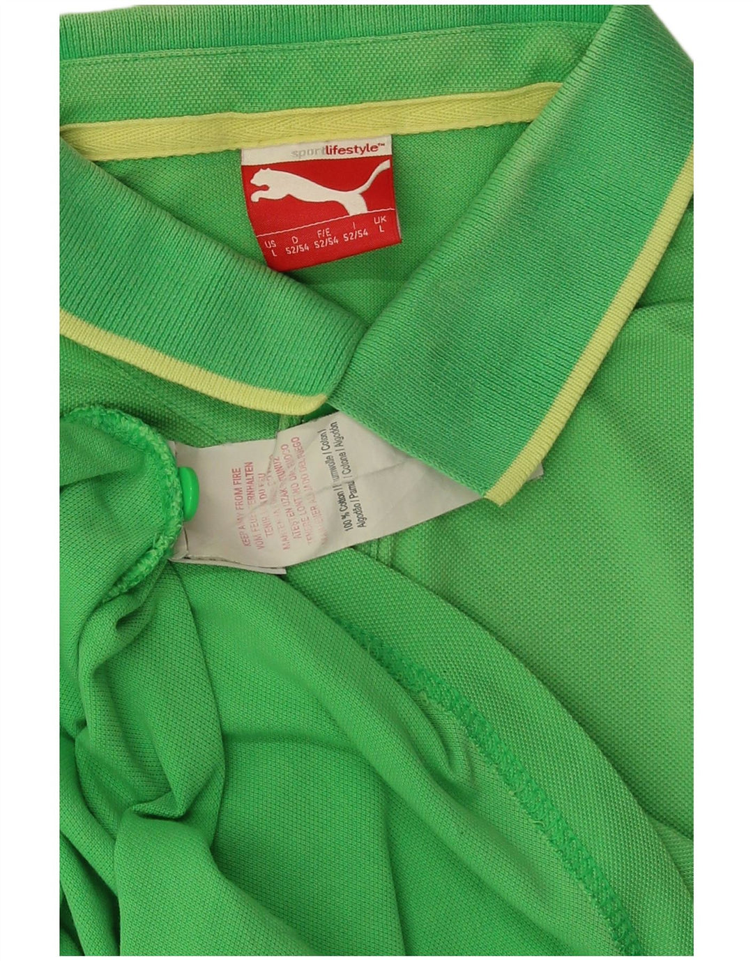 PUMA muška polo majica Large Green Cotton