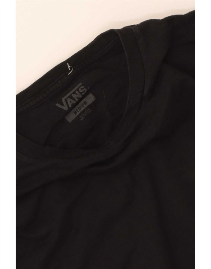 Vans muška grafička majica dugih rukava srednje crne boje pamuka