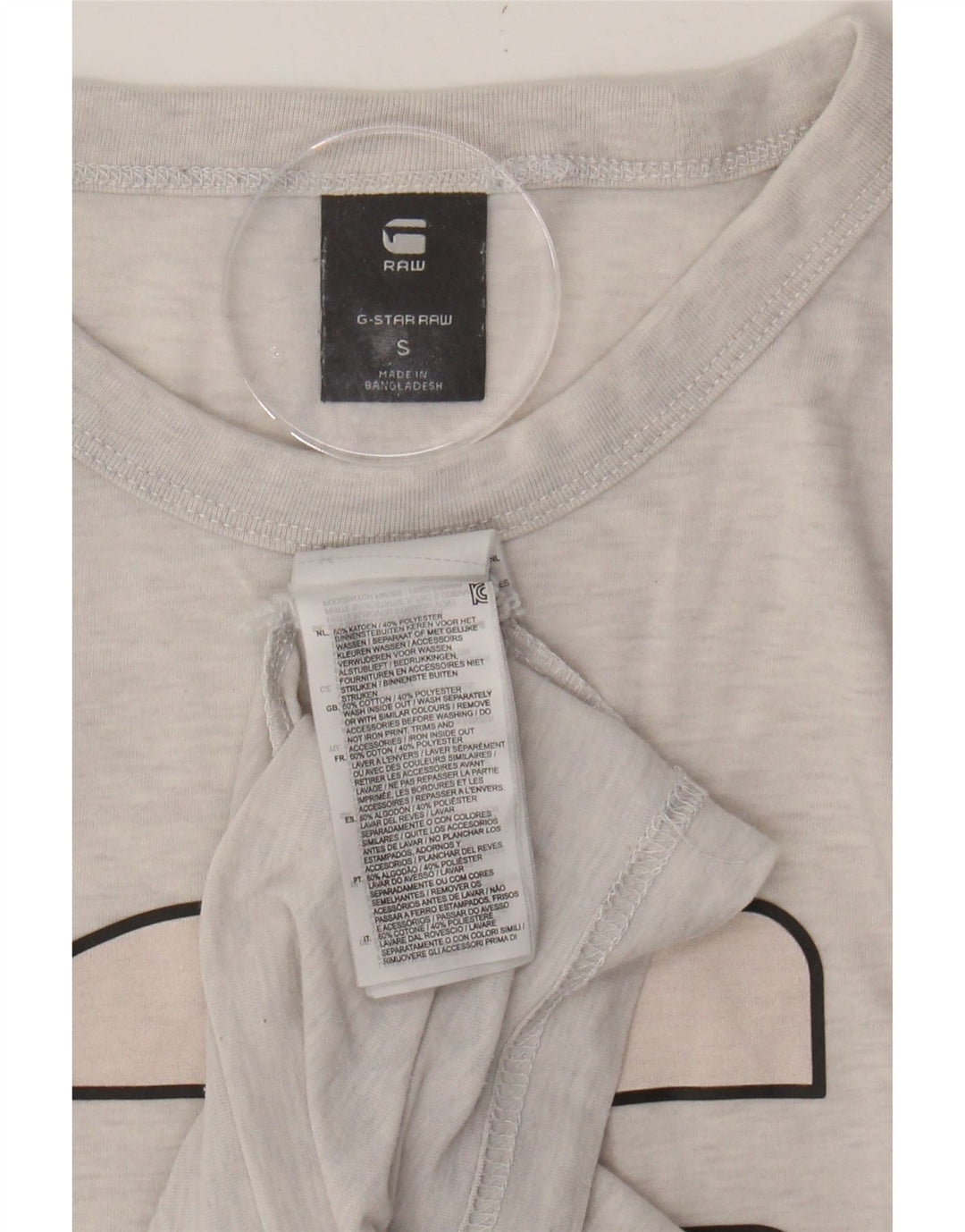 G-STAR Mens Graphic T-Shirt Top Small White Cotton Vintage G-Star and Second-Hand G-Star from Messina Hembry 