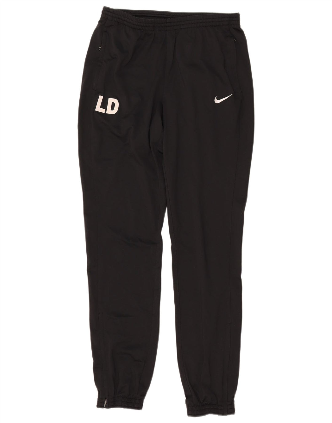NIKE Muške Dri Fit Graphic Trenirke Hlače Joggers Mali crni poliester