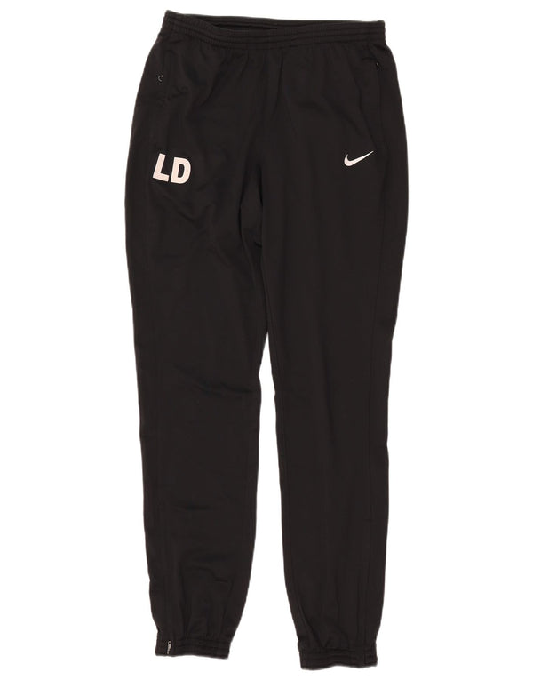 NIKE Muške Dri Fit Graphic Trenirke Hlače Joggers Mali crni poliester