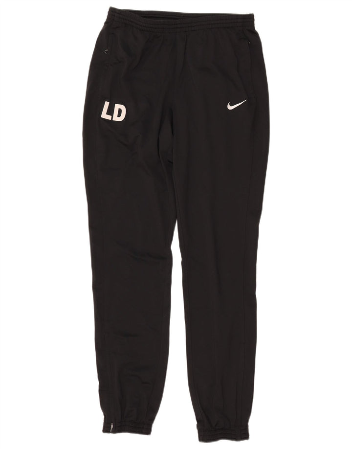 NIKE Muške Dri Fit Graphic Trenirke Hlače Joggers Mali crni poliester