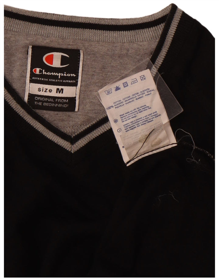 CHAMPION Ženska majica kratkih rukava UK 12 srednje crni pamuk