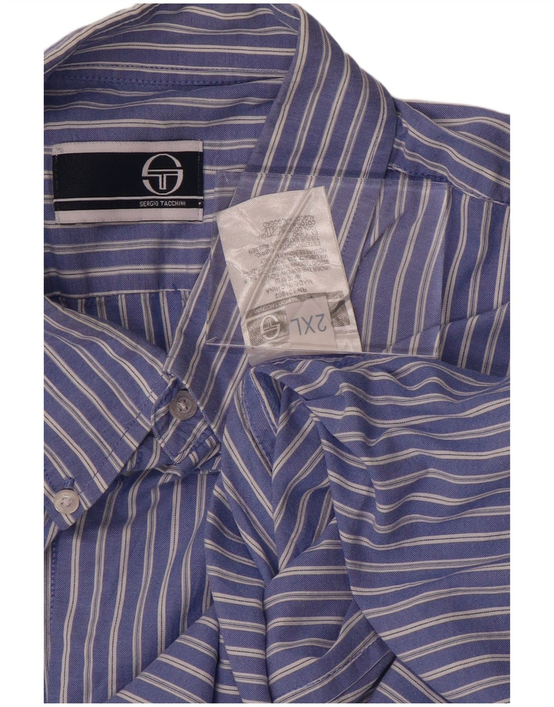 SERGIO TACCHINI Muška košulja 2XL pamuk na plave pruge