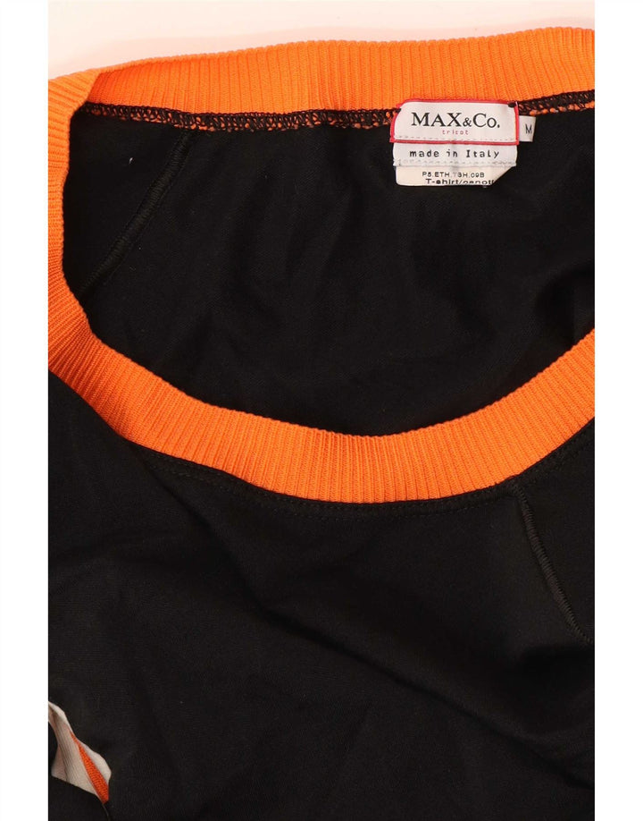 Max & Co. Ženska majica s otvorenim ramenima UK 12 srednje crne boje