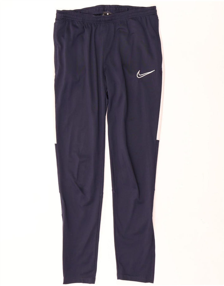Nike muške Dri Fit hlače za trenirku Male tamnoplave poliesterske blokove