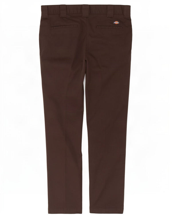 Dickies muške uske chino hlače W30 L32 smeđi poliester