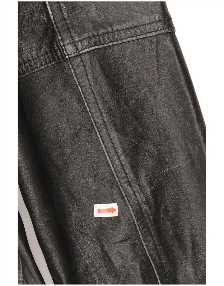 MOTIVI ženska kožna jakna UK 14 srednje crna