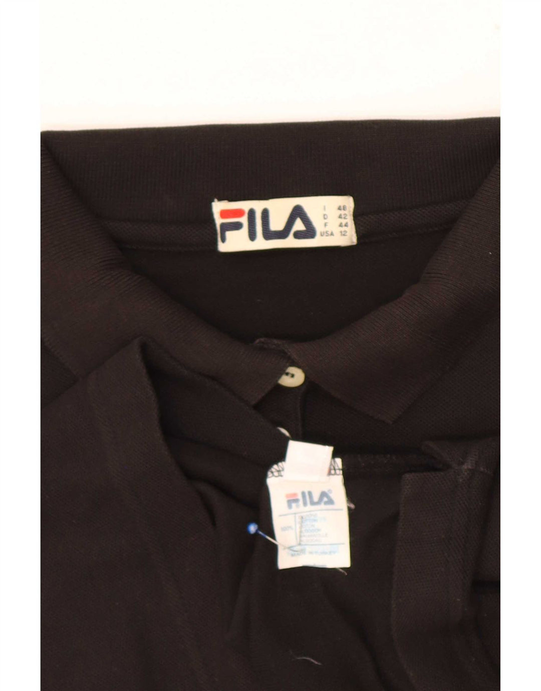 Fila ženska polo majica IT 48 XL crni pamuk