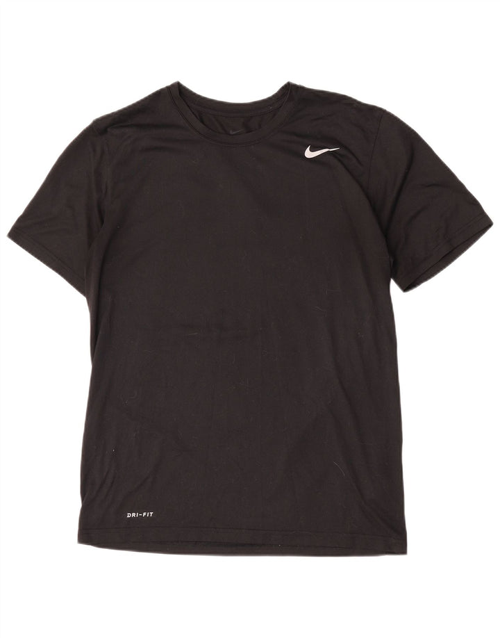 Nike Dri Fit majica kratkih rukava srednji crni poliester