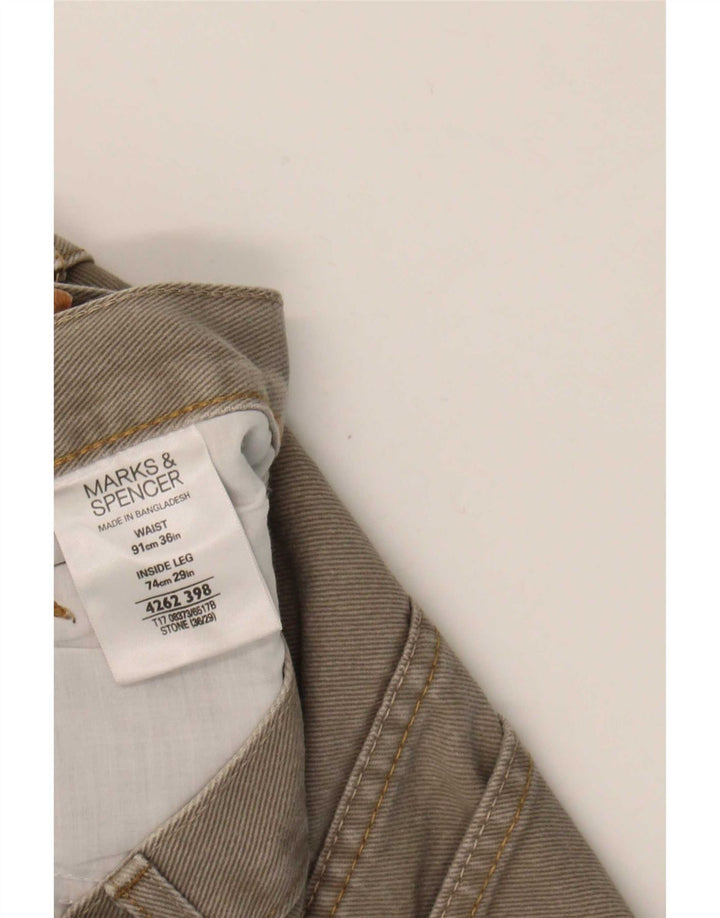 Marks & Spencer muške ravne traperice Blue Harbor W36 L29 sivi pamuk