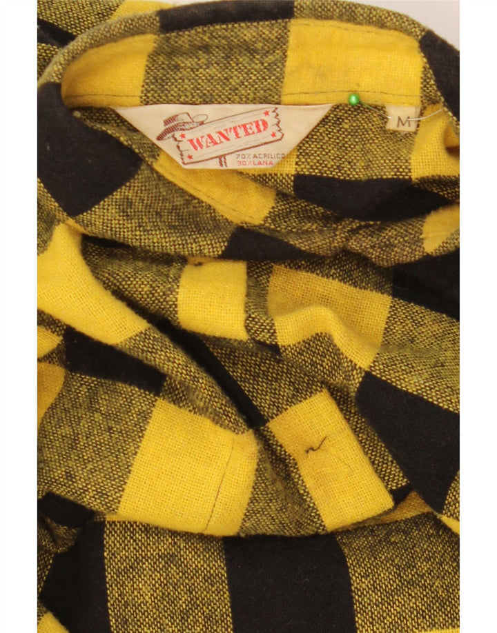 Wanted muška košulja srednje žute boje gingham akril