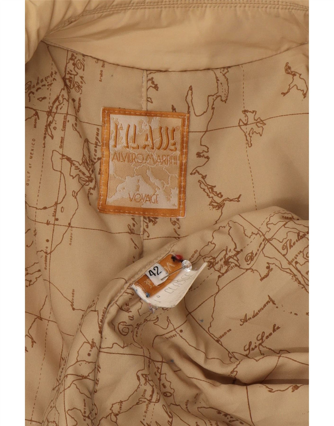 ALVIERO MARTINI Ženska vjetrovka kaput IT 42 srednje bež poliester