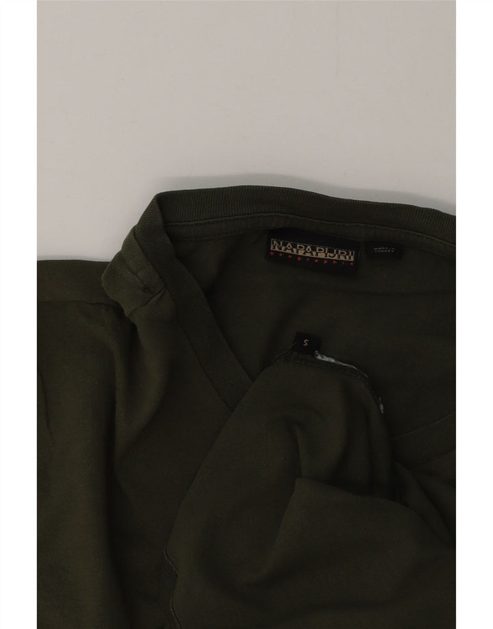 NAPAPIJRI Muška geografska majica kratkih rukava Mala kaki