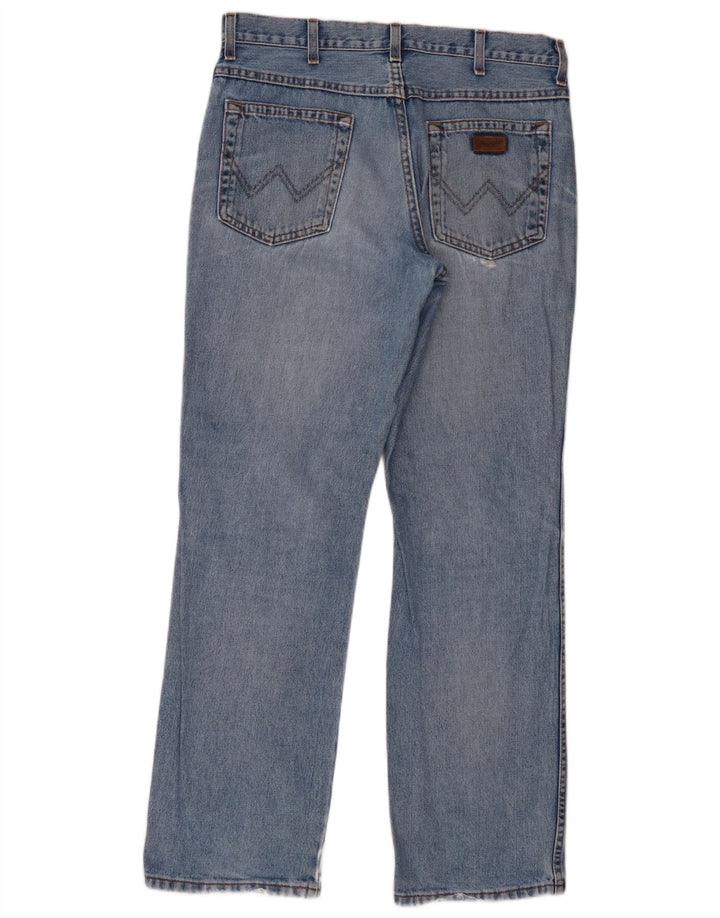Wrangler muške ravne traperice regularnog kroja W34 L32 plavi pamuk