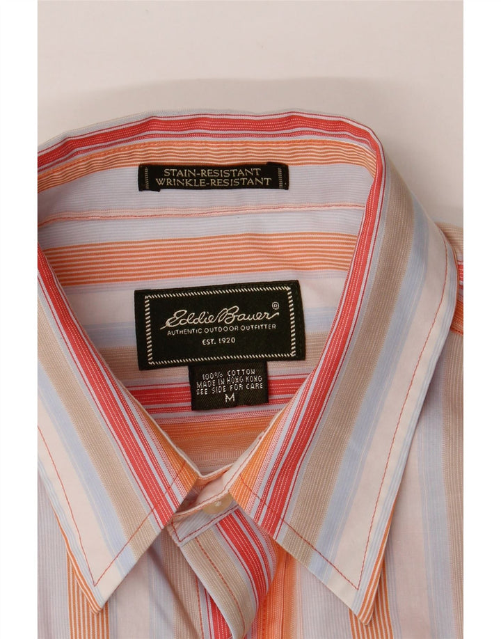 EDDIE BAUER Mens Shirt Medium Multicoloured Striped Cotton Vintage Eddie Bauer and Second-Hand Eddie Bauer from Messina Hembry 