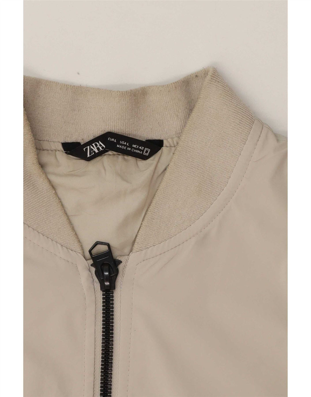 Zara muška bomber jakna UK 40 veliki sivi polietilen